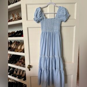 OPT size Small Gingham Smocked Dress
